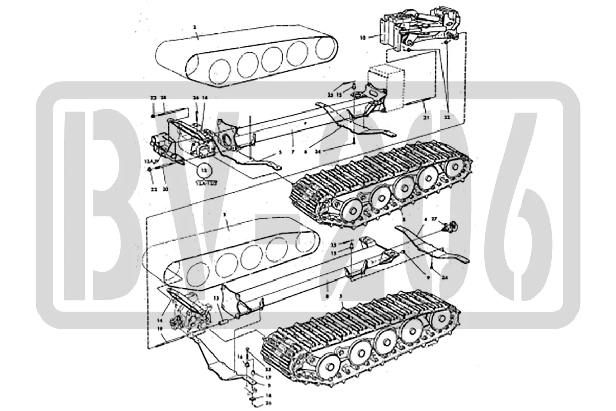 Рессора вездехода BV-206 Лось